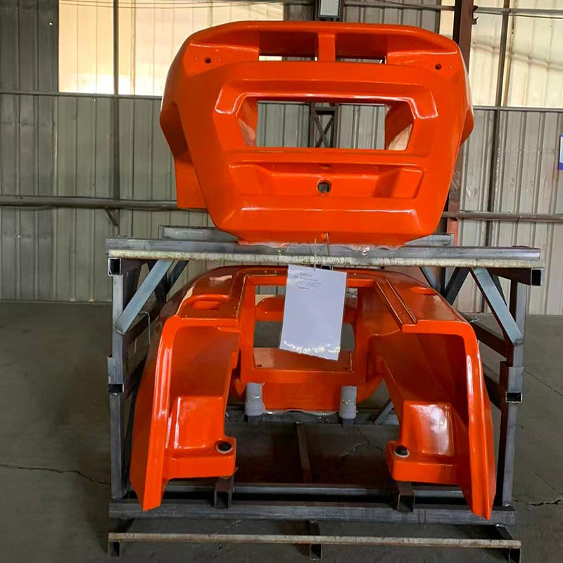 스페인 장기 고객의 새로운 대량 주문: 지게차 균형추 및 지게차 조명 커버.